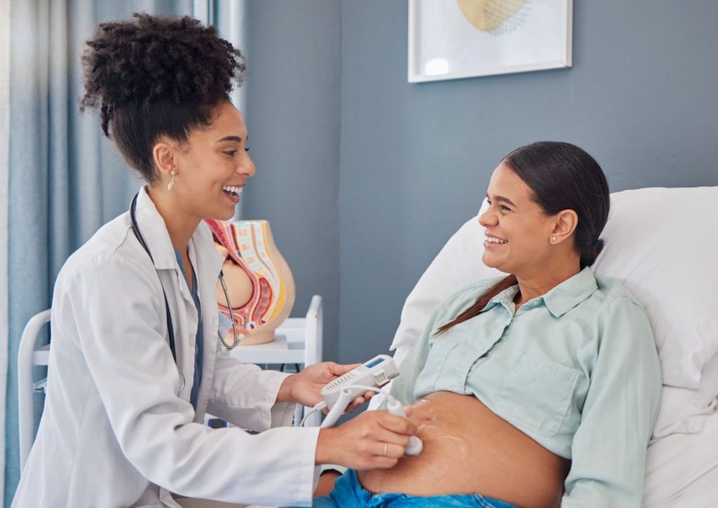 OBGYN gives pregnant woman in Greensboro ultrasound